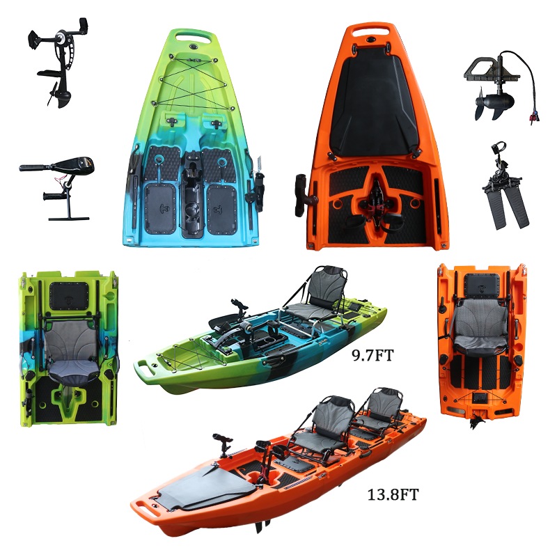 Fishing Kayak Sit On Top - Factory Detachable Modular Pedal Kayak Sit-On-Top