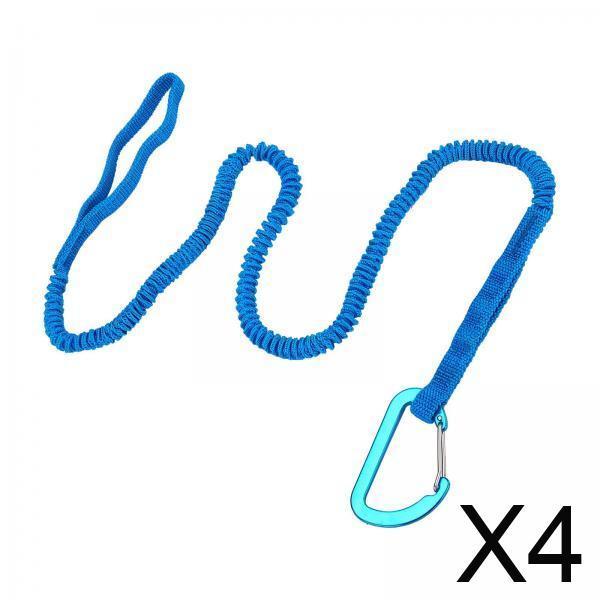 Fishing Kayak Paddle Leash - 4x Kayak Paddle Leash Stretchable Strap