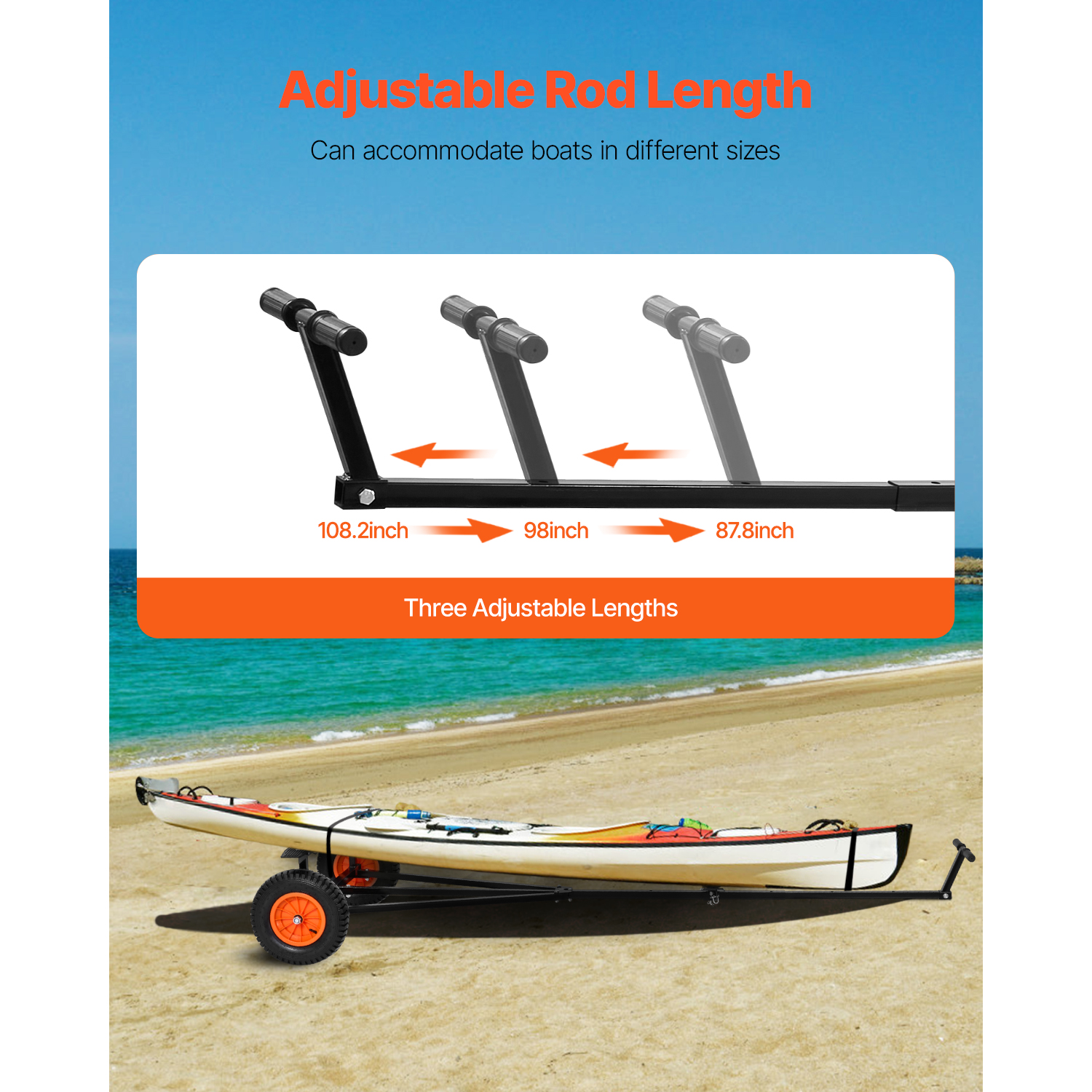 SucceBuy 420lbs Boat Trailer D - Fishing Kayak Sit On Top ulasan dan harga