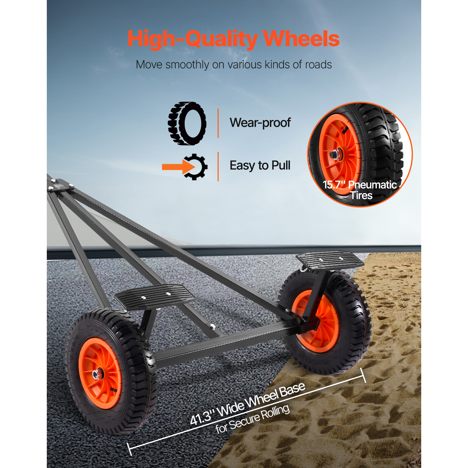SucceBuy 420lbs Boat Trailer D - Fishing Kayak Sit On Top ulasan dan harga
