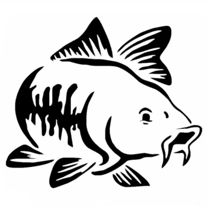 Car Sticker Cartoon Carp Fishi - Fishing Kayak Inflatable ulasan dan harga
