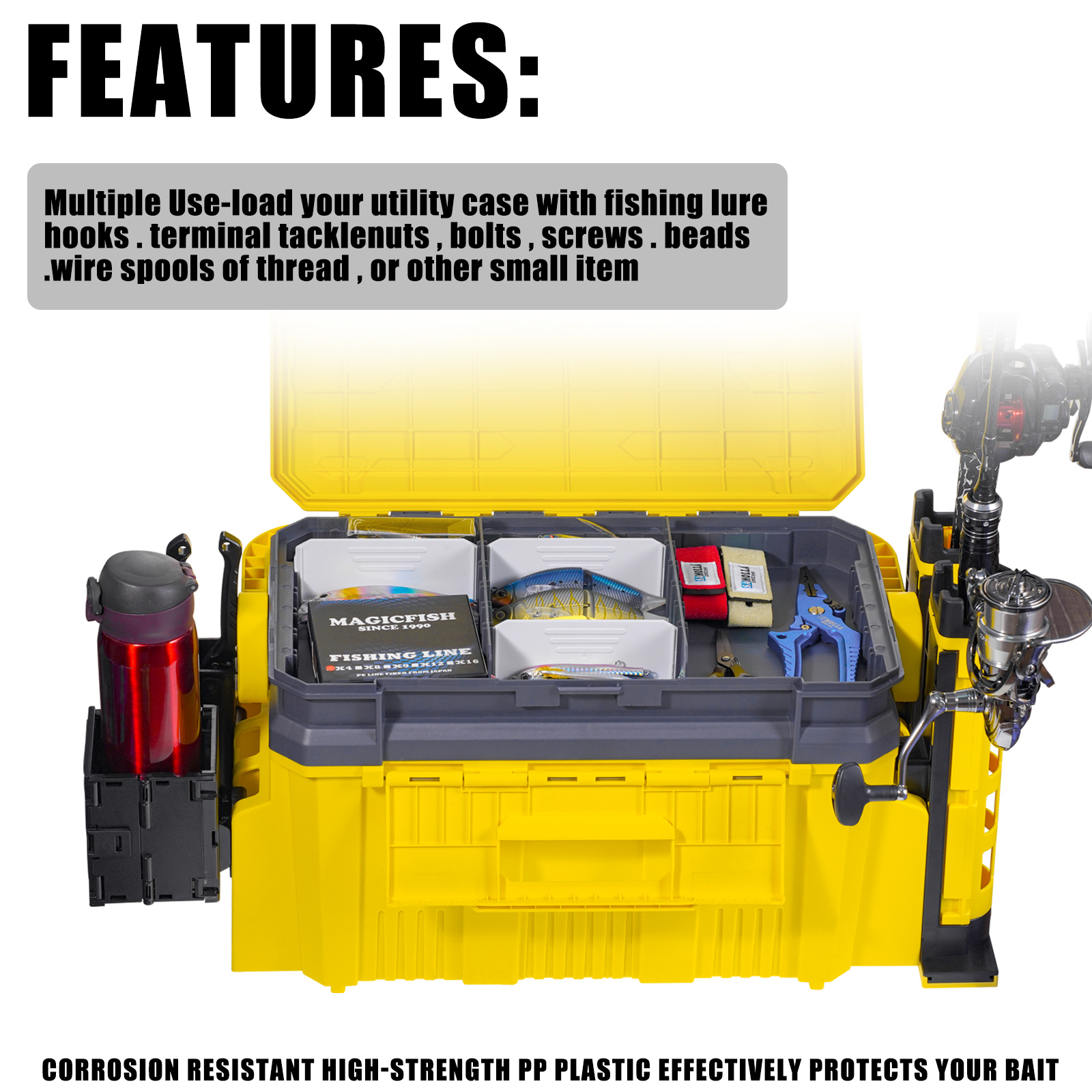 New Large Fishing Box Suit 19. - Fishing Kayak Crate ulasan dan harga