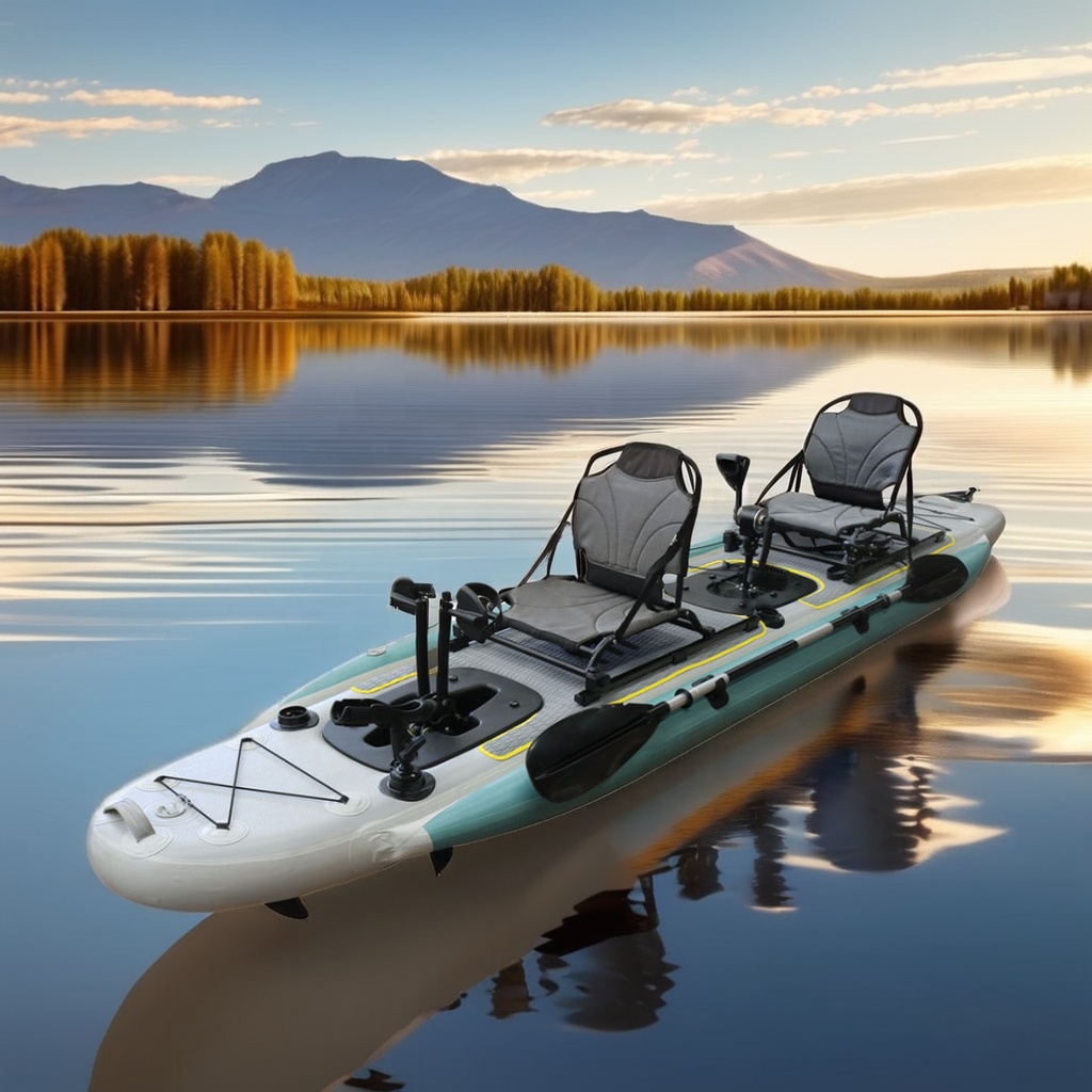 14ft Inflatable Fishing Canoe  - Fishing Kayak Seat ulasan dan harga
