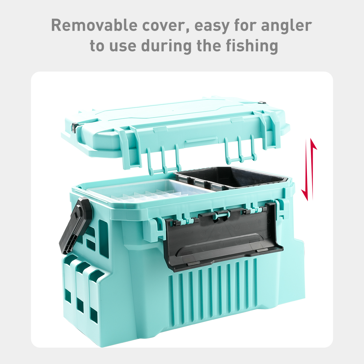 20L FIshing tackle box with eg - Fishing Kayak Crate ulasan dan harga