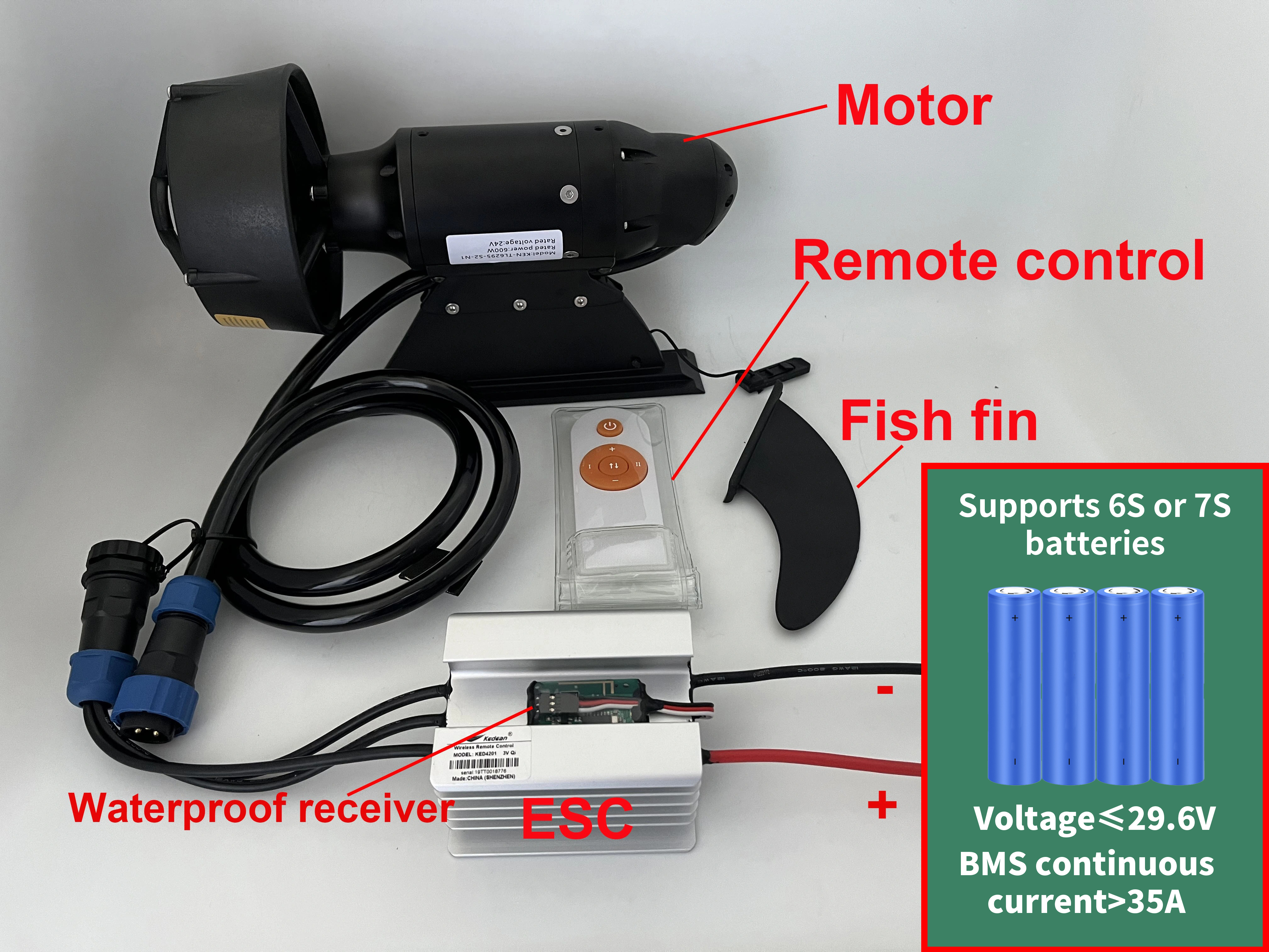 380W 600W Electric Fins Stand  - Fishing Kayak Storage Bag ulasan dan harga