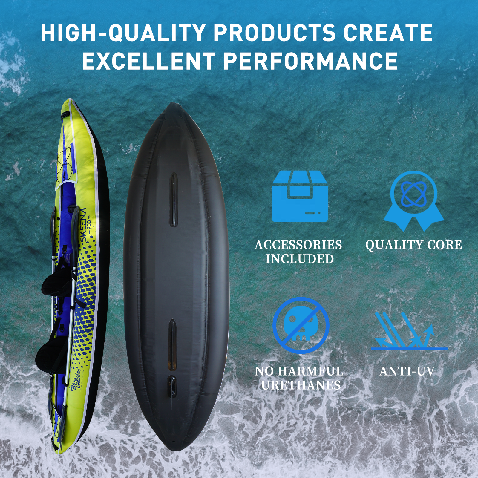 Adult Inflatable Fishing Canoe - Fishing Kayak Paddle ulasan dan harga