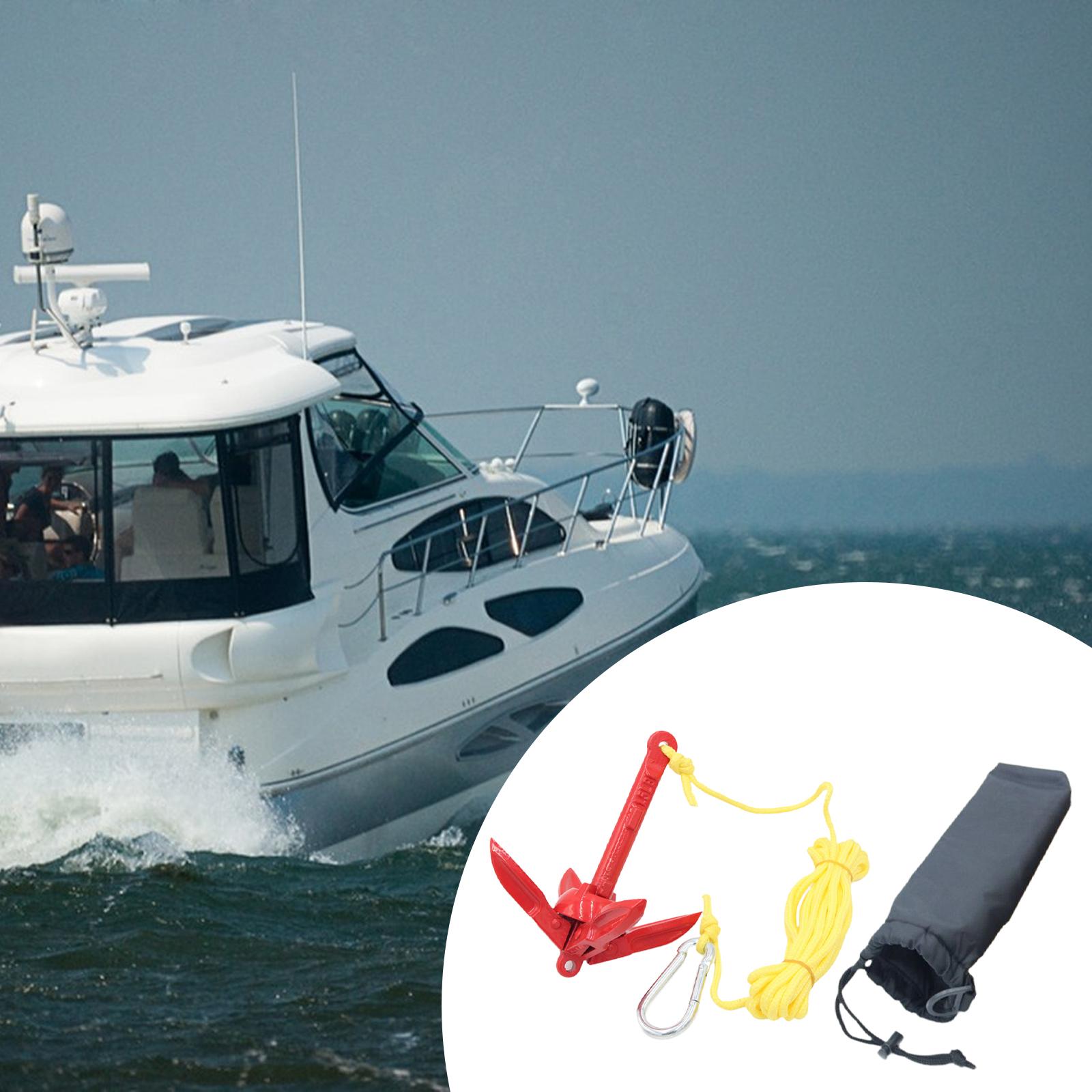 0.7kg Carbon Steel Folding Anc - Fishing Kayak Anchor ulasan dan harga