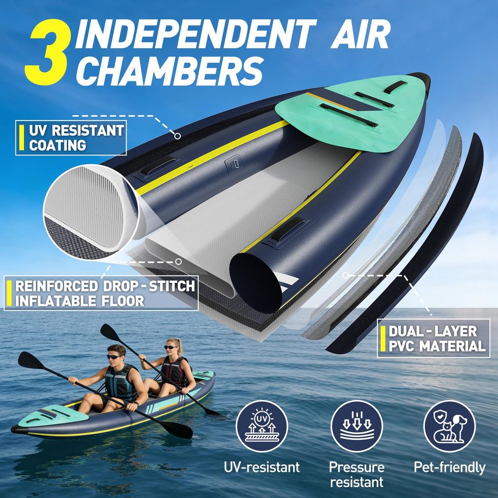Kayak 1 2 Person for Adults, 1 - Fishing Kayak Paddle ulasan dan harga