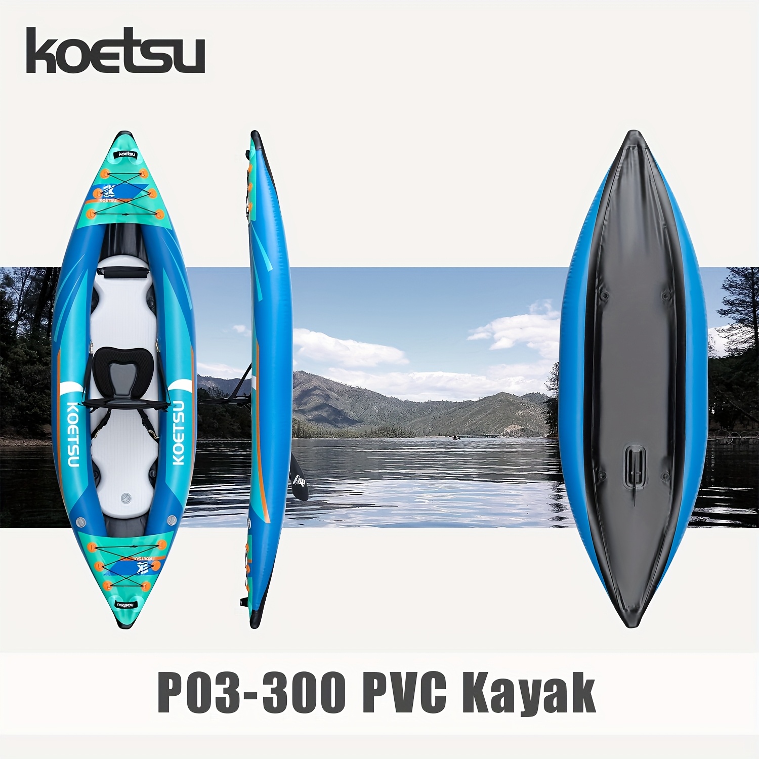 KOETSU P03 brushed inflatable  - Fishing Kayak Inflatable ulasan dan harga