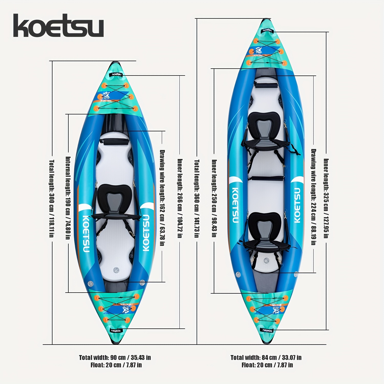 KOETSU P03 brushed inflatable  - Fishing Kayak Inflatable ulasan dan harga